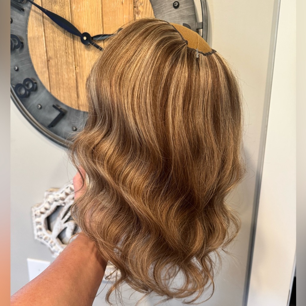 Full Shine brand human hair U part half wig 14-16in - Picture 6 of 16